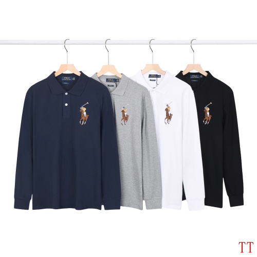 Replica Ralph Lauren Polo T-Shirts Long Sleeved For Men #1247596 $42.00 USD for Wholesale