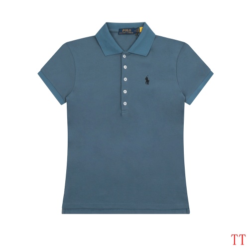 Wholesale Ralph Lauren Polo T-Shirts Short Sleeved For Women #1247609 $38.00 USD, Wholesale Quality Replica Ralph Lauren Polo T-Shirts