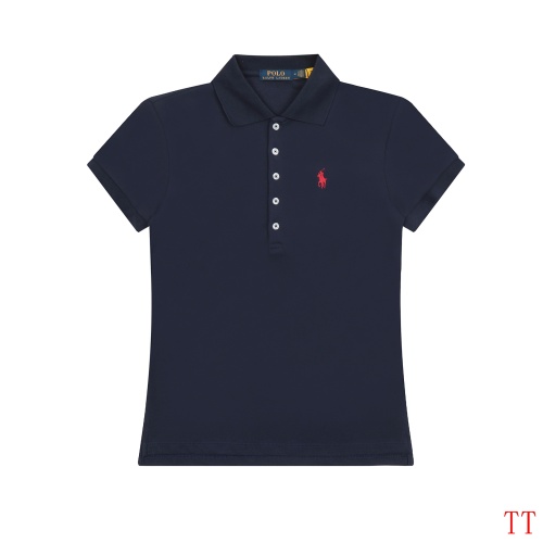 Wholesale Ralph Lauren Polo T-Shirts Short Sleeved For Women #1247610 $38.00 USD, Wholesale Quality Replica Ralph Lauren Polo T-Shirts