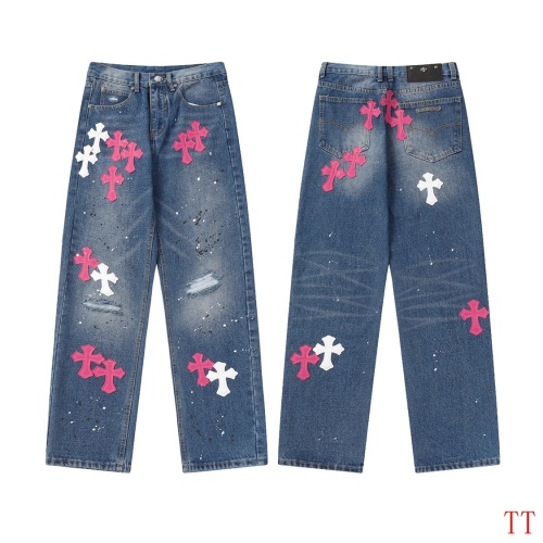 Wholesale Chrome Hearts Jeans For Men #1247848 $60.00 USD, Wholesale Quality Replica Chrome Hearts Jeans