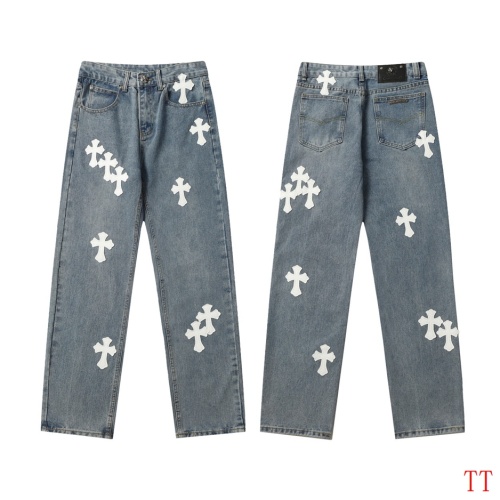 Wholesale Chrome Hearts Jeans For Men #1247857 $56.00 USD, Wholesale Quality Replica Chrome Hearts Jeans