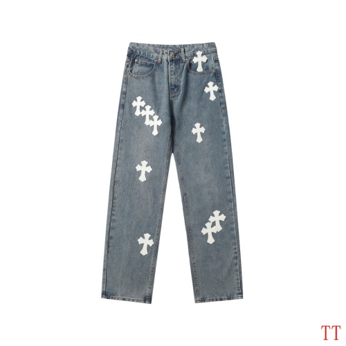 Replica Chrome Hearts Jeans For Men #1247857 $56.00 USD for Wholesale