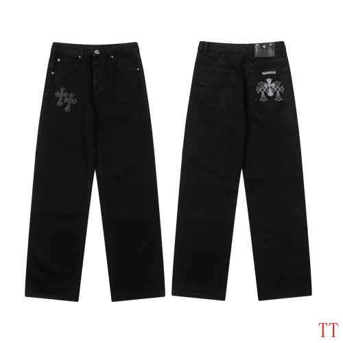 Wholesale Chrome Hearts Jeans For Men #1247867 $56.00 USD, Wholesale Quality Replica Chrome Hearts Jeans