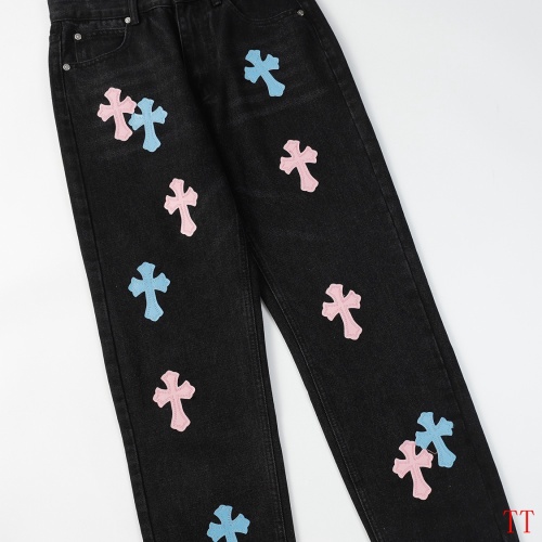 Replica Chrome Hearts Jeans For Men #1247871 $56.00 USD for Wholesale