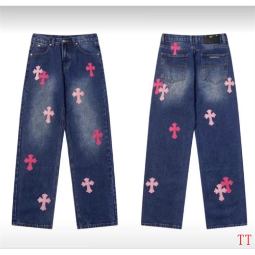 Wholesale Chrome Hearts Jeans For Men #1247874 $56.00 USD, Wholesale Quality Replica Chrome Hearts Jeans