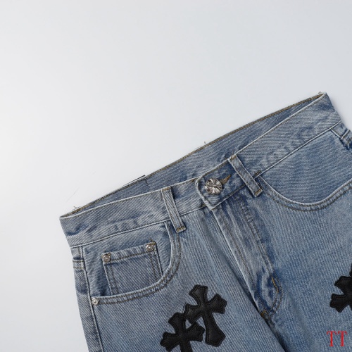 Replica Chrome Hearts Jeans For Men #1247882 $45.00 USD for Wholesale