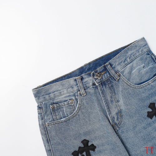 Replica Chrome Hearts Jeans For Men #1247882 $45.00 USD for Wholesale