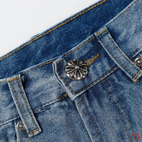 Replica Chrome Hearts Jeans For Men #1247884 $45.00 USD for Wholesale