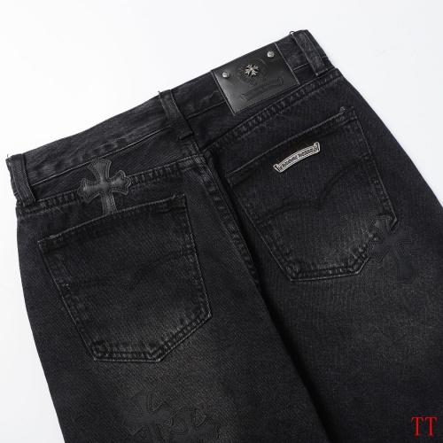 Replica Chrome Hearts Jeans For Men #1247886 $45.00 USD for Wholesale