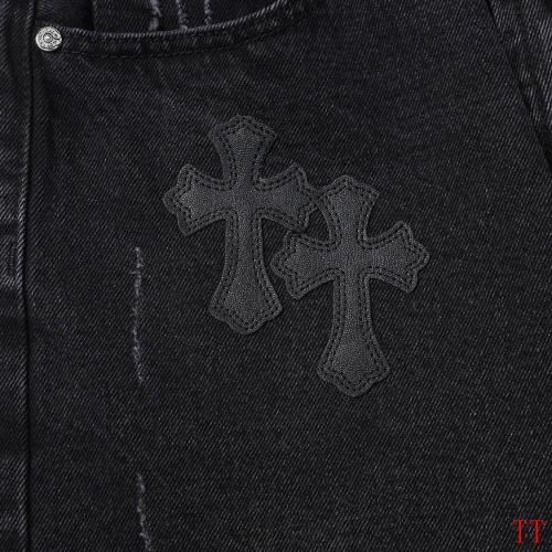 Replica Chrome Hearts Jeans For Men #1247886 $45.00 USD for Wholesale