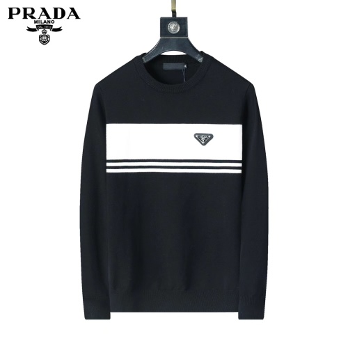 Wholesale Prada Sweater Long Sleeved For Men #1247965 $45.00 USD, Wholesale Quality Replica Prada Sweater