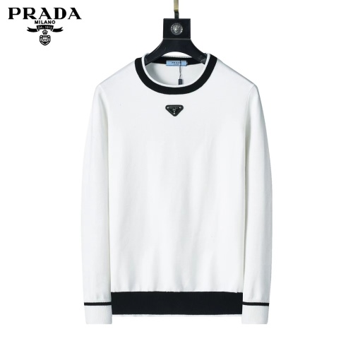 Wholesale Prada Sweater Long Sleeved For Men #1247982 $45.00 USD, Wholesale Quality Replica Prada Sweater