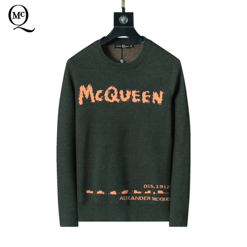 Wholesale Alexander McQueen Sweater Long Sleeved For Men #1247984 $45.00 USD, Wholesale Quality Replica Alexander McQueen Sweater