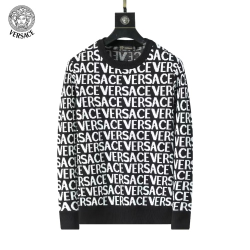 Wholesale Versace Sweaters Long Sleeved For Men #1247988 $45.00 USD, Wholesale Quality Replica Versace Sweaters