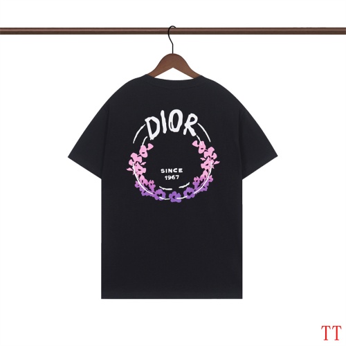 Replica Christian Dior T-Shirts Short Sleeved For Unisex #1248273 $29.00 USD for Wholesale