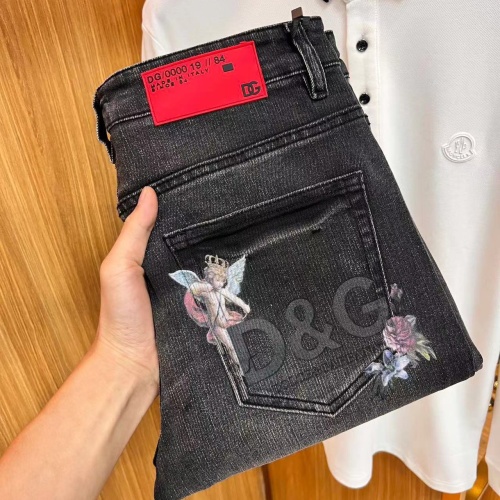 Wholesale Dolce &amp; Gabbana D&amp;G Jeans For Men #1248506 $48.00 USD, Wholesale Quality Replica Dolce &amp; Gabbana D&amp;G Jeans