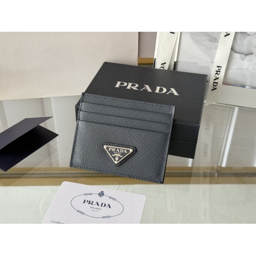 Replica Prada Card Case In Navy #1248548 $52.00 USD for Wholesale