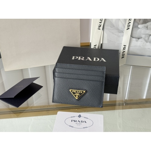 Replica Prada Card Case In Navy #1248549 $52.00 USD for Wholesale