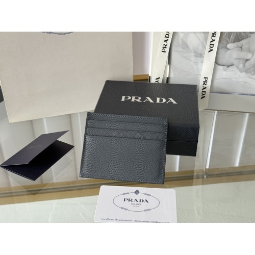 Replica Prada Card Case In Navy #1248549 $52.00 USD for Wholesale