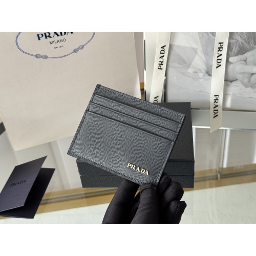 Wholesale Prada Card Case In Navy #1248550 $52.00 USD, Wholesale Quality Replica Prada Wallets