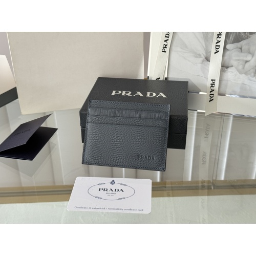 Replica Prada Card Case In Navy #1248551 $52.00 USD for Wholesale