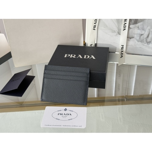 Replica Prada Card Case In Navy #1248551 $52.00 USD for Wholesale