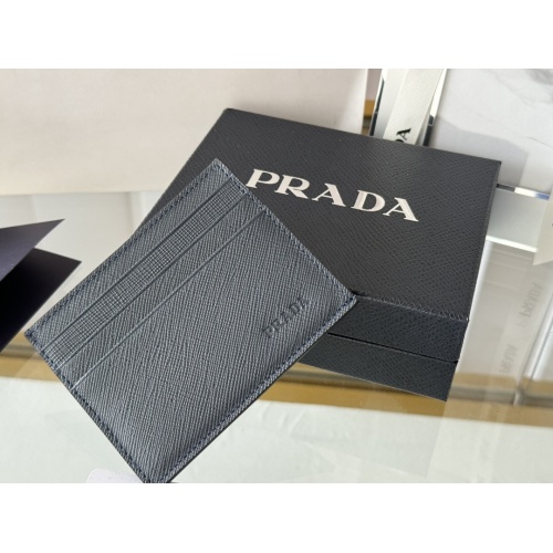 Replica Prada Card Case In Navy #1248551 $52.00 USD for Wholesale