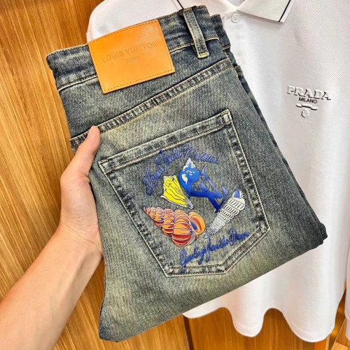 Wholesale Louis Vuitton LV Jeans For Men #1248556 $48.00 USD, Wholesale Quality Replica Louis Vuitton LV Jeans