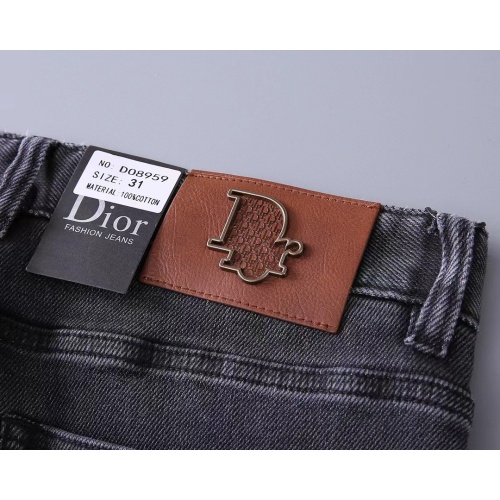 Replica Christian Dior Jeans For Men #1248593 $45.00 USD for Wholesale