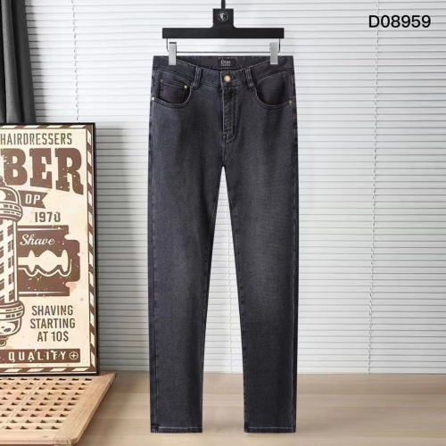 Replica Christian Dior Jeans For Men #1248593 $45.00 USD for Wholesale