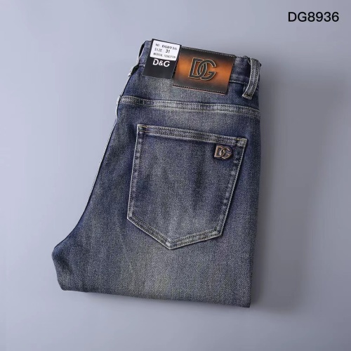 Wholesale Dolce &amp; Gabbana D&amp;G Jeans For Men #1248599 $45.00 USD, Wholesale Quality Replica Dolce &amp; Gabbana D&amp;G Jeans