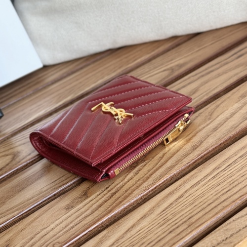 Replica Yves Saint Laurent AAA Quality Wallets #1248601 $85.00 USD for Wholesale