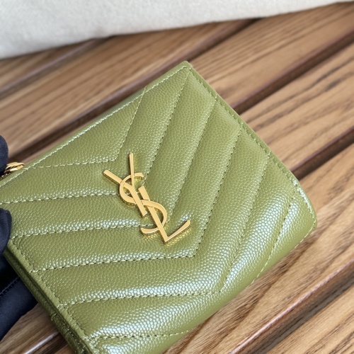 Wholesale Yves Saint Laurent AAA Quality Wallets #1248609 $85.00 USD, Wholesale Quality Replica Yves Saint Laurent AAA Wallets