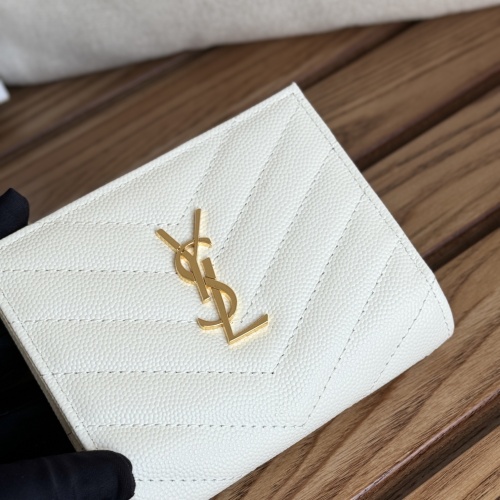 Wholesale Yves Saint Laurent AAA Quality Wallets #1248610 $85.00 USD, Wholesale Quality Replica Yves Saint Laurent AAA Wallets