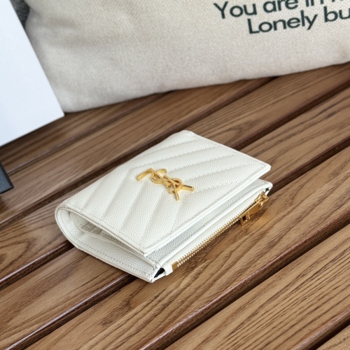 Replica Yves Saint Laurent AAA Quality Wallets #1248610 $85.00 USD for Wholesale