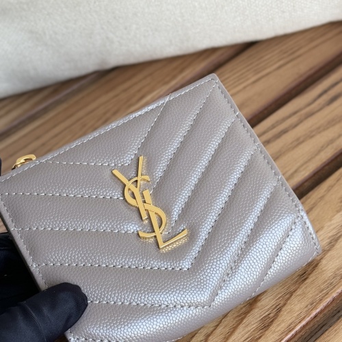 Wholesale Yves Saint Laurent AAA Quality Wallets #1248612 $85.00 USD, Wholesale Quality Replica Yves Saint Laurent AAA Wallets