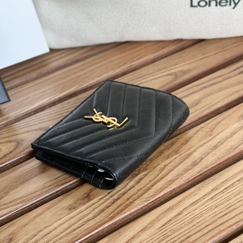 Replica Yves Saint Laurent AAA Quality Wallets #1248613 $85.00 USD for Wholesale