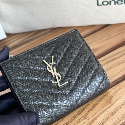 Wholesale Yves Saint Laurent AAA Quality Wallets #1248615 $85.00 USD, Wholesale Quality Replica Yves Saint Laurent AAA Wallets