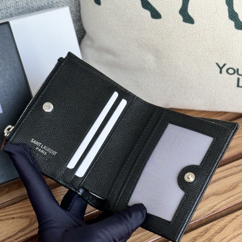 Replica Yves Saint Laurent AAA Quality Wallets #1248615 $85.00 USD for Wholesale