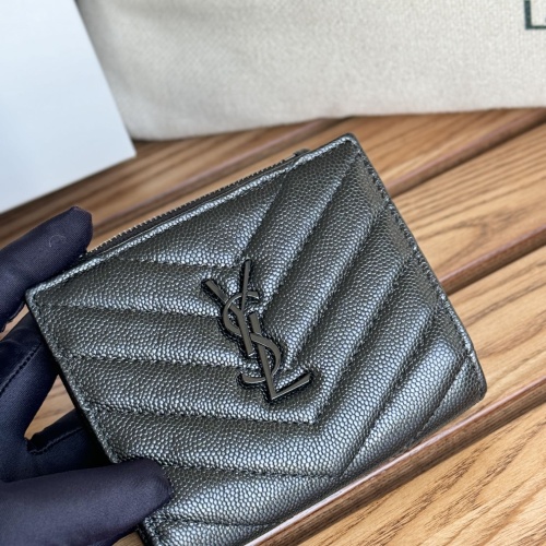 Wholesale Yves Saint Laurent AAA Quality Wallets #1248616 $85.00 USD, Wholesale Quality Replica Yves Saint Laurent AAA Wallets