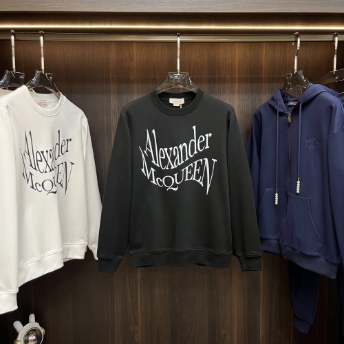 Wholesale Alexander McQueen Hoodies Long Sleeved For Men #1248631 $80.00 USD, Wholesale Quality Replica Alexander McQueen Hoodies