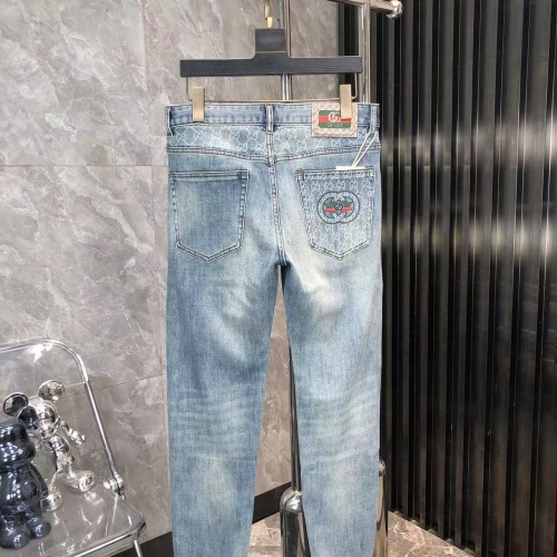 Wholesale Gucci Jeans For Men #1248633 $45.00 USD, Wholesale Quality Replica Gucci Jeans