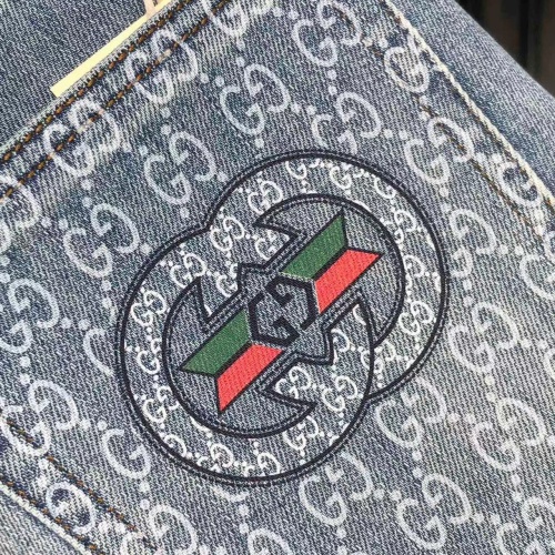 Replica Gucci Jeans For Men #1248633 $45.00 USD for Wholesale