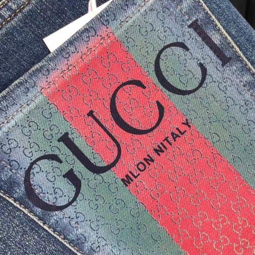 Replica Gucci Jeans For Men #1248635 $45.00 USD for Wholesale