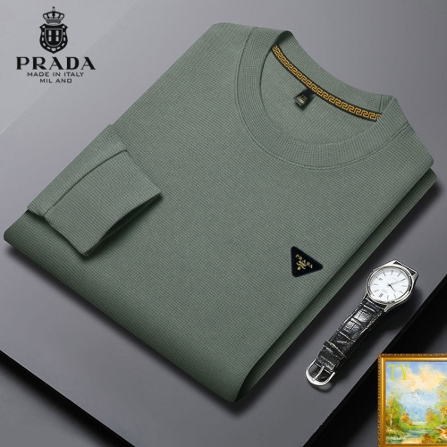 Wholesale Prada Hoodies Long Sleeved For Men #1248691 $40.00 USD, Wholesale Quality Replica Prada Hoodies