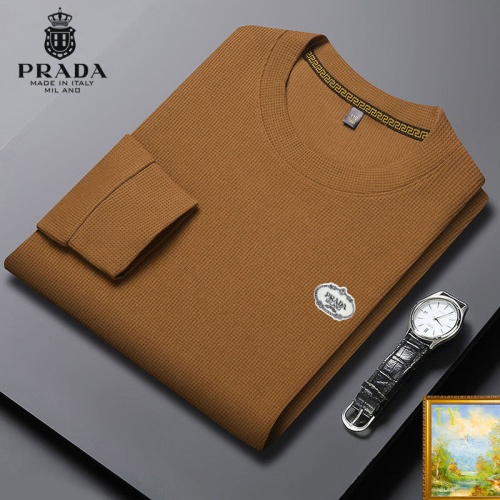 Wholesale Prada Hoodies Long Sleeved For Men #1248703 $40.00 USD, Wholesale Quality Replica Prada Hoodies