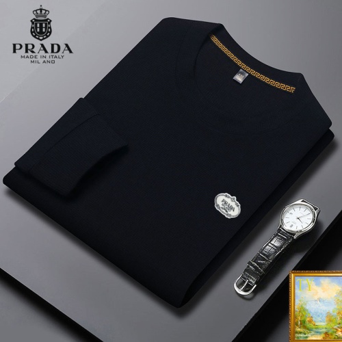 Wholesale Prada Hoodies Long Sleeved For Men #1248708 $40.00 USD, Wholesale Quality Replica Prada Hoodies