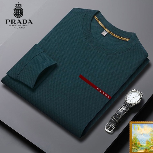 Wholesale Prada Hoodies Long Sleeved For Men #1248714 $40.00 USD, Wholesale Quality Replica Prada Hoodies