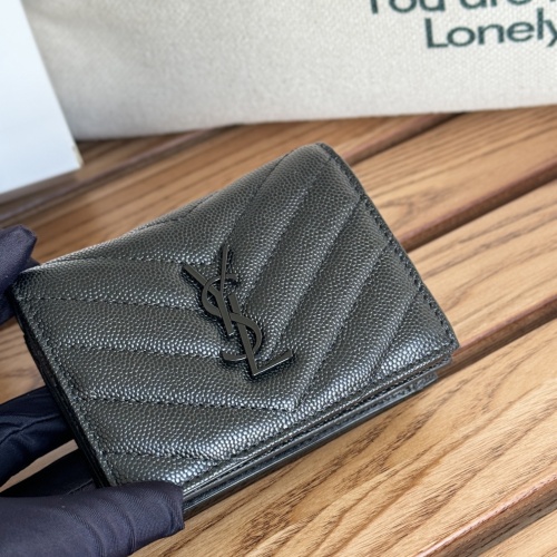 Wholesale Yves Saint Laurent AAA Quality Wallets #1248719 $88.00 USD, Wholesale Quality Replica Yves Saint Laurent AAA Wallets