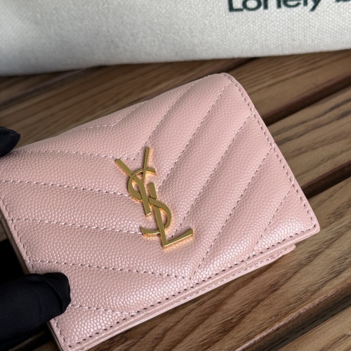 Wholesale Yves Saint Laurent AAA Quality Wallets #1248724 $88.00 USD, Wholesale Quality Replica Yves Saint Laurent AAA Wallets